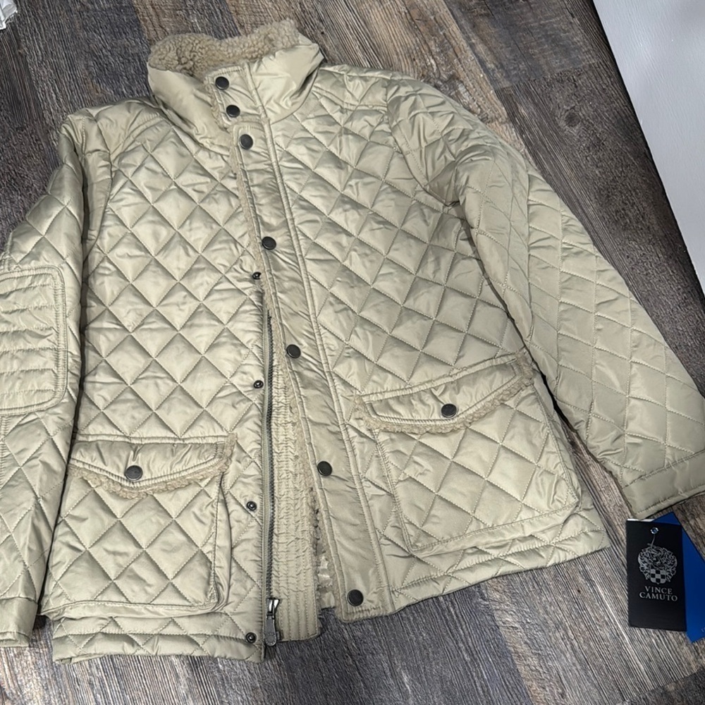 Vince Camuto girls Quilted Jacket - Beige